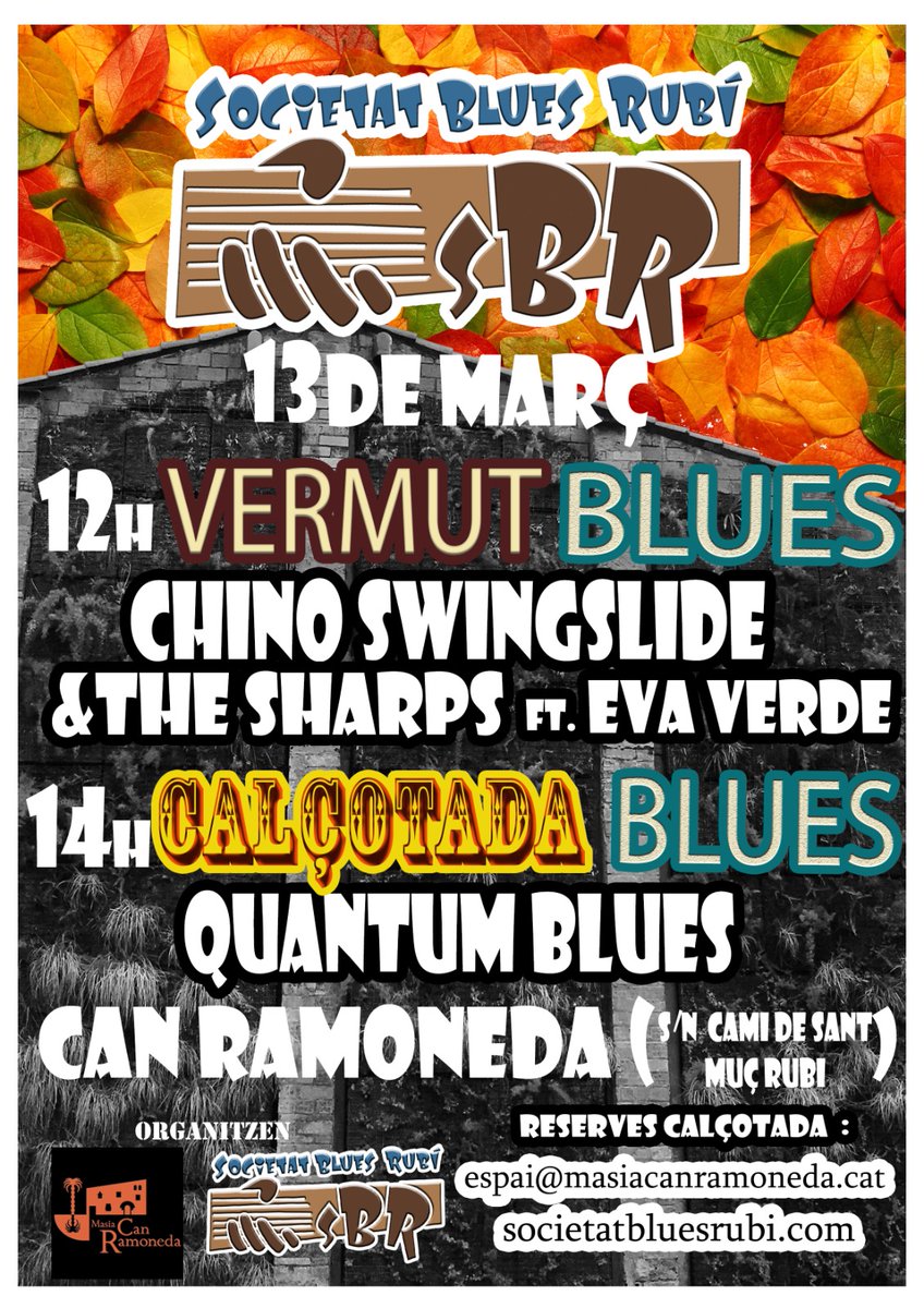 CanRamoneda's tweet photo. El 13 de març calçots i blues a @CanRamoneda https://t.co/BKyBkta0eE
