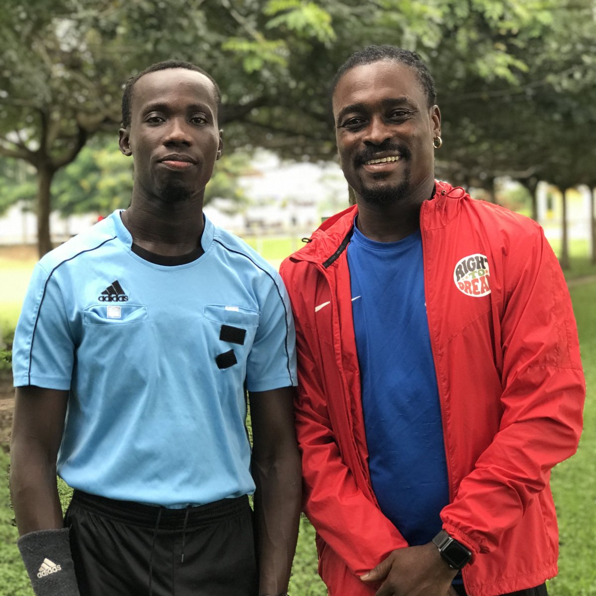 BernardDacoster's tweet photo. It's a pleasure joining the Knights of the whistle ⚽⚽ https://t.co/QwPeNGXc1W