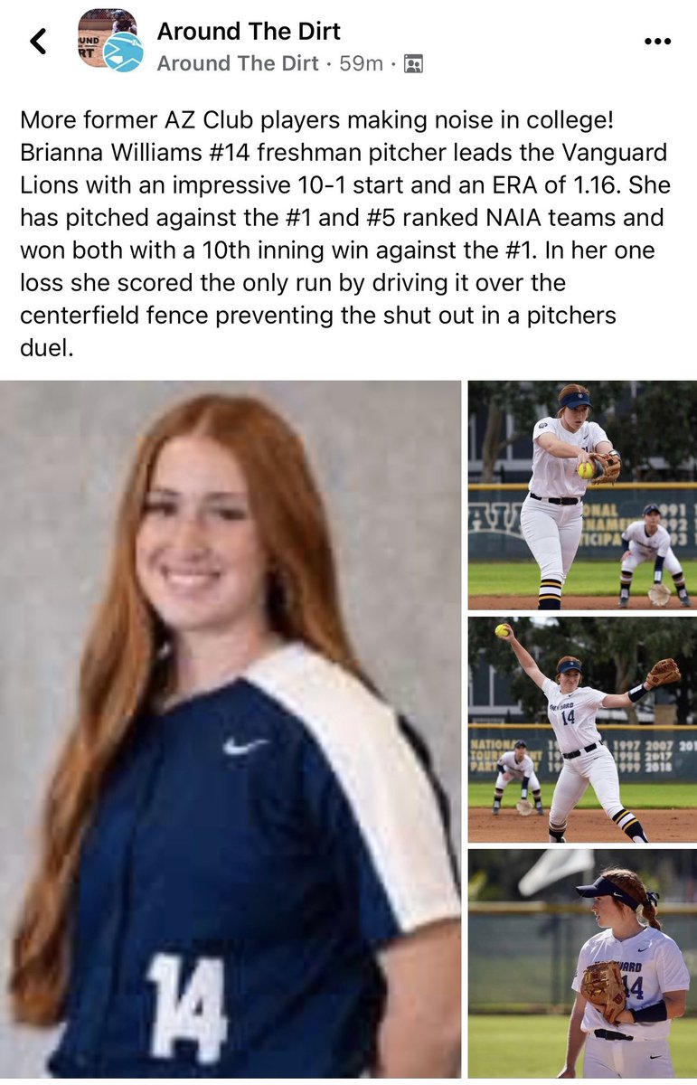 chandler_sball's tweet photo. Another former Wolf making her mark in college softball. Bri always killed it for us and now she’s killing it for @VU_Soft ! Have a great season @briwilliamss24 https://t.co/mvxLenXyxz