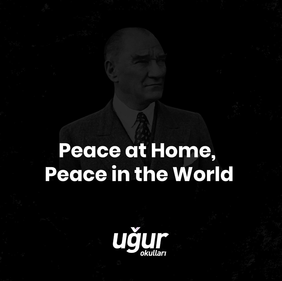 Savaşın ve şiddetin karşısında duruyor, #YurttaSulhCihandaSulh diyoruz! 

#PeaceatHomePeaceintheWorld
#NoWar