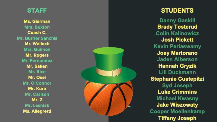 Want to support #stbaldrickseg. Come to the #ballinforbaldricks game on Wednesday March 9th.