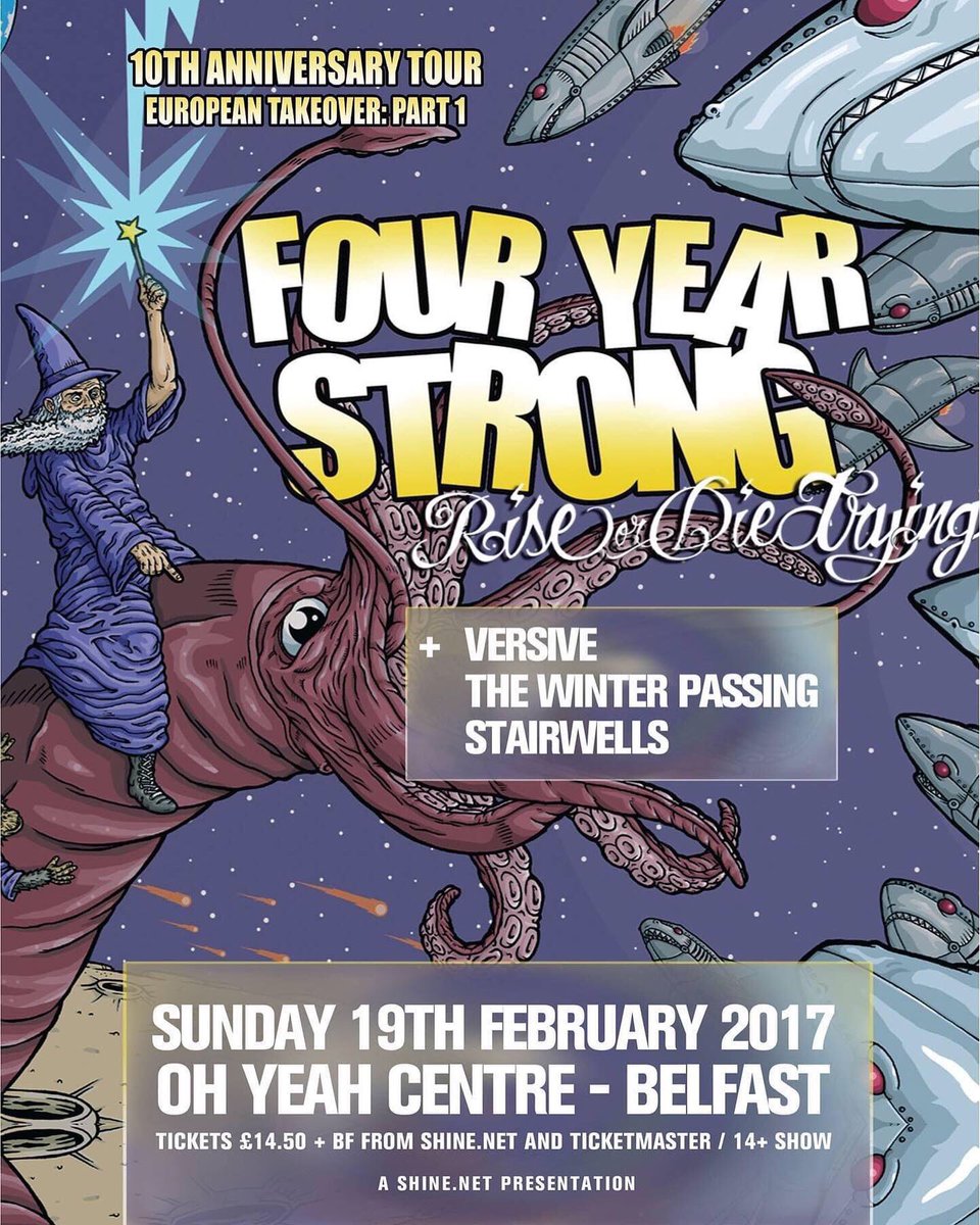 versiveofficial's tweet image. Just a few flyers from some of our favorite shows in the past 🥰 #themaine #fouryearstrong #thebronx