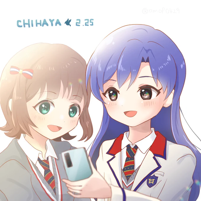 笑顔でいてね🐦大好きです
春香さんと☺️
#如月千早
 #如月千早生誕祭2022
 #如月千早誕生祭2022 