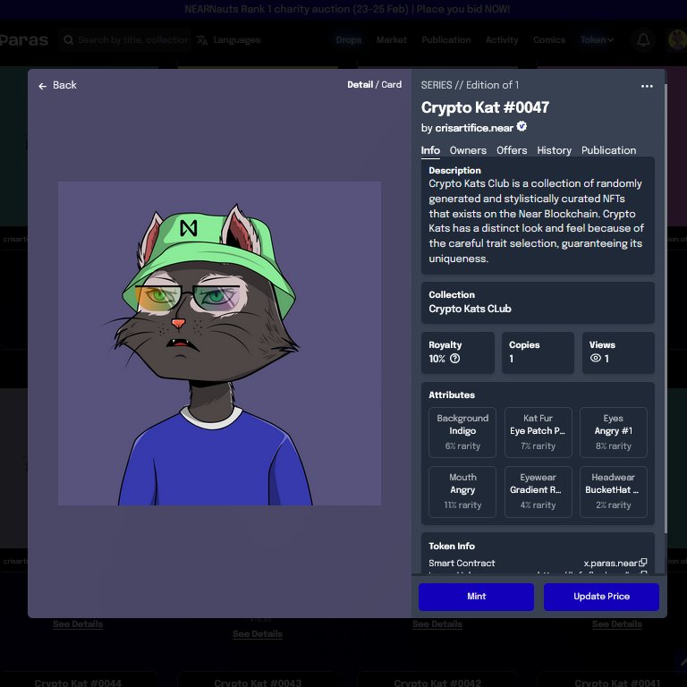 CRYPTO KATS CLUB GIVEAWAY✨🎉🎉
Congratulations Kats lover <a href="/solve4_xyz/">ignor.poolv1.near | stake your NEAR</a> for winning Crypto Kats Rare Card #0047😻
Thank you for your support❤

Follow us for more upcoming giveaways🎉🎁

#NFT  #NFTCommunity #NFTGiveaway #Katsnft #NEARProtocol #PARASnft