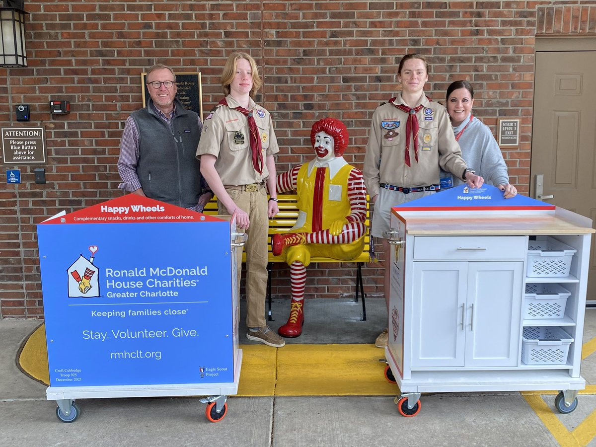 Proud to be a part of this Eagle Scout project by Croft Cubbedge that benefits the Ronald McDonald House in Charlotte. Printed ACM Board and cut to shape.
- 
#keepingfamiliesclose <a href="/rmhclt/">RMHC of Greater Charlotte</a>