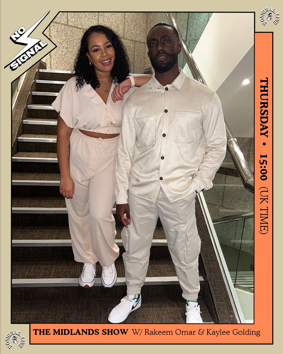theresnosignall's tweet photo. Tune in now to catch @kayleegolding_ and @RakeemOmar on the Midlands show 🚨

Live > 3-5pm

With special guest @Lottolucas_ https://t.co/uUgPQqfxs6