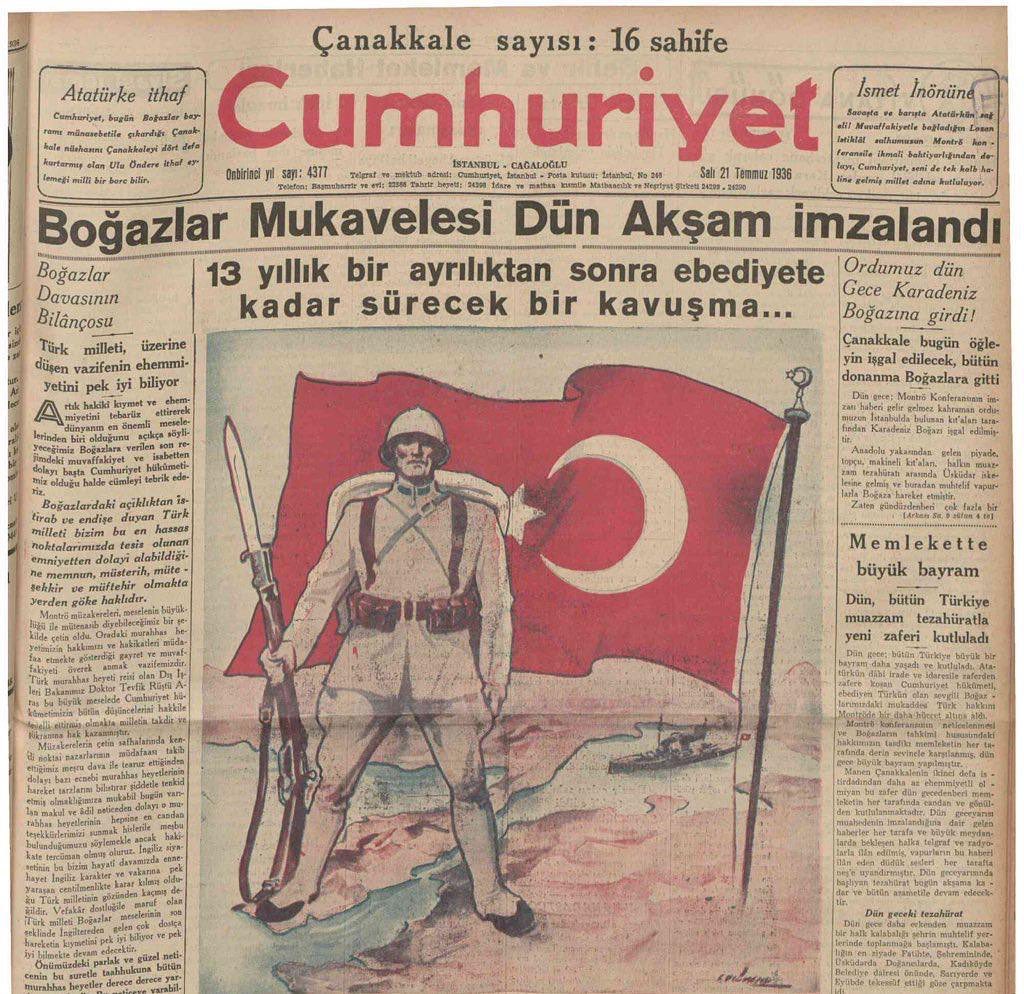 83 yıldır uyuyan adamın, 85 yıl önce tasarladığı sözleşme, belki de insanlığı bir Dünya savaşından kurtarıyor Montrö ye sahip çık Türkiye ! #Montrö  #ukraine #russia #savaş #dışpolitika  
lider olunmaz lider doğulur 
Minnettarız #ATAM