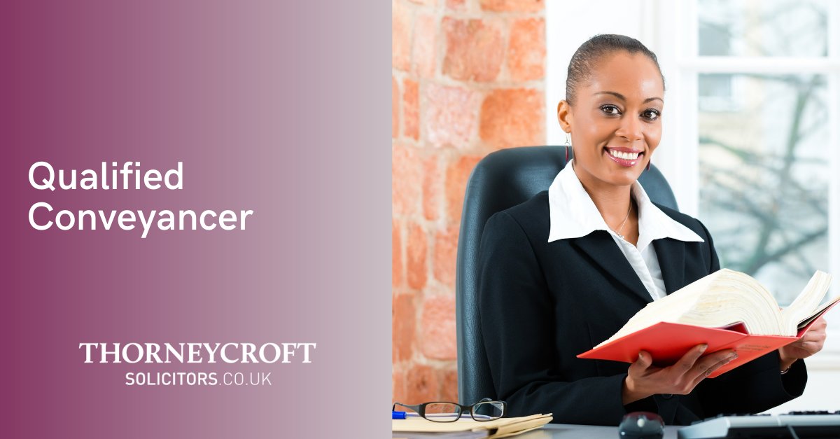 thorneycroft_uk's tweet photo. WE'RE HIRING! We're looking for a Qualified #Conveyancer to join our growing team. View the full job description here - https://t.co/sixYw3RJ6o 
#legaljobs #lawjobs #jobad https://t.co/yWh41snwQO