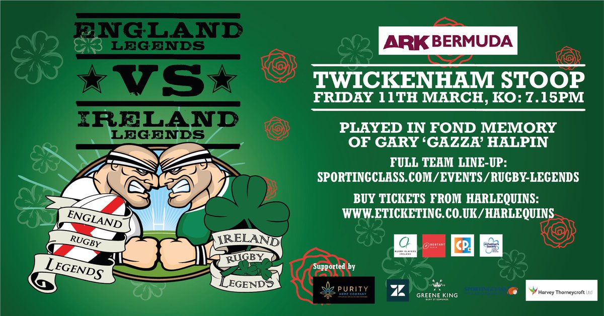 chrishenry678's tweet photo. @EnglandLegends v @RugbyLegendsIRE
March 11 @Harlequins
Please come &amp; help up raise money for @RestartRugby @alzheimerssoc @CureParkinsonsT @RugbyPlayersIRE
See Teams: https://t.co/6ZGwxz1T81
BUY TICKETS NOW 🙏 https://t.co/KTjG6c123i
We need your support! https://t.co/flAD1YB8Aa