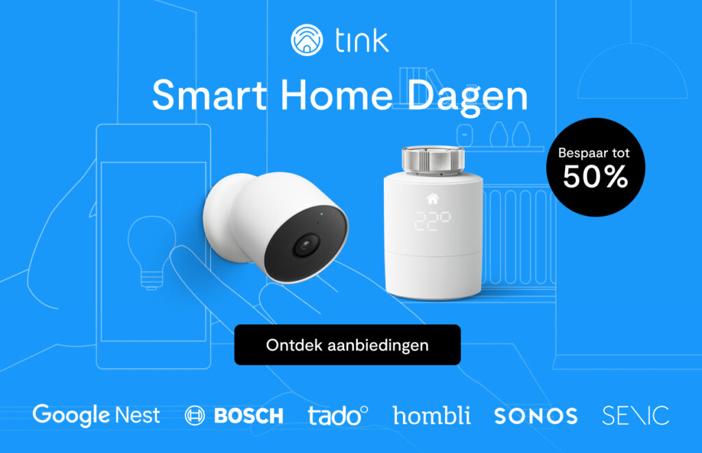 Smart Home dagen bij Tink: hoge kortingen op Google Nest, Tado en Bosch producten (ADV) → smartphone.nl/nieuws/smart-h…
