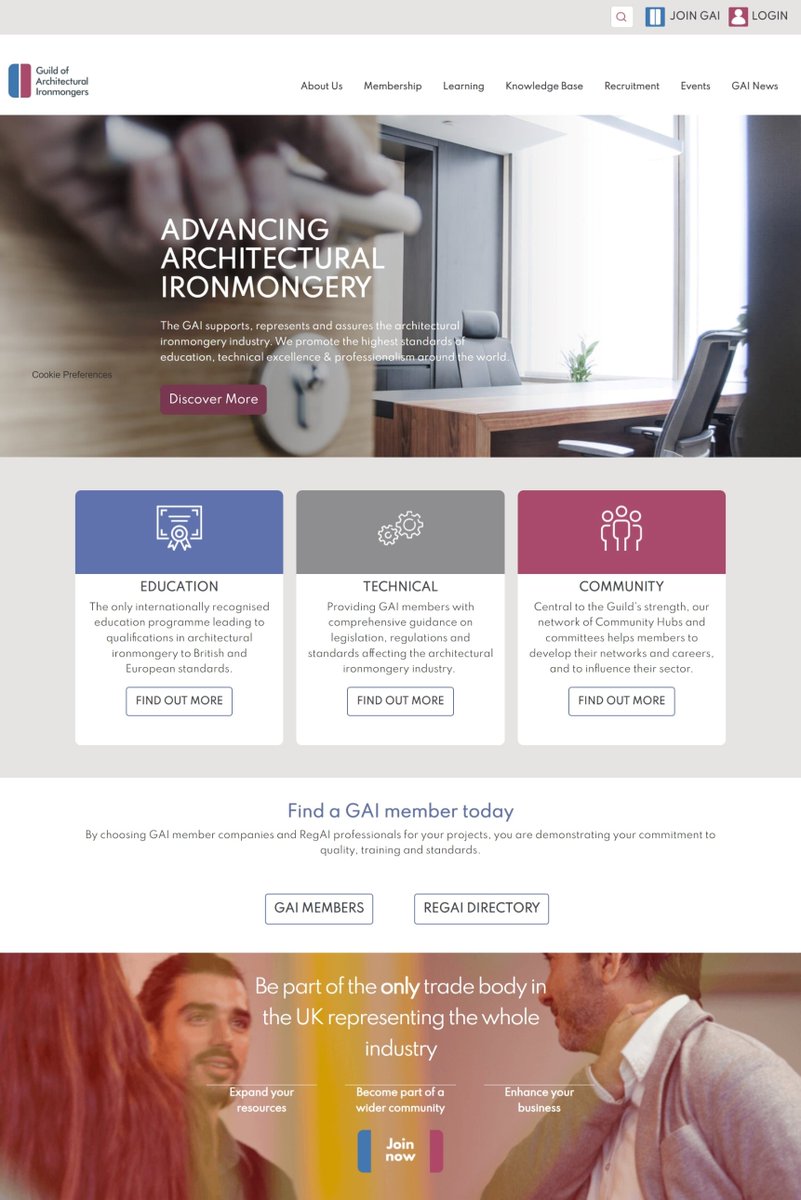 Really proud of the work of the GAI team and our supporting partners to deliver our brilliant new website packed with member benefits, knowledge, industry insight and so much more - check it out at gai.org.uk 
<a href="/Leader_Comms/">Leader Marketing Partnership</a> @ifinityimis <a href="/advsol/">ASI</a> #newsite