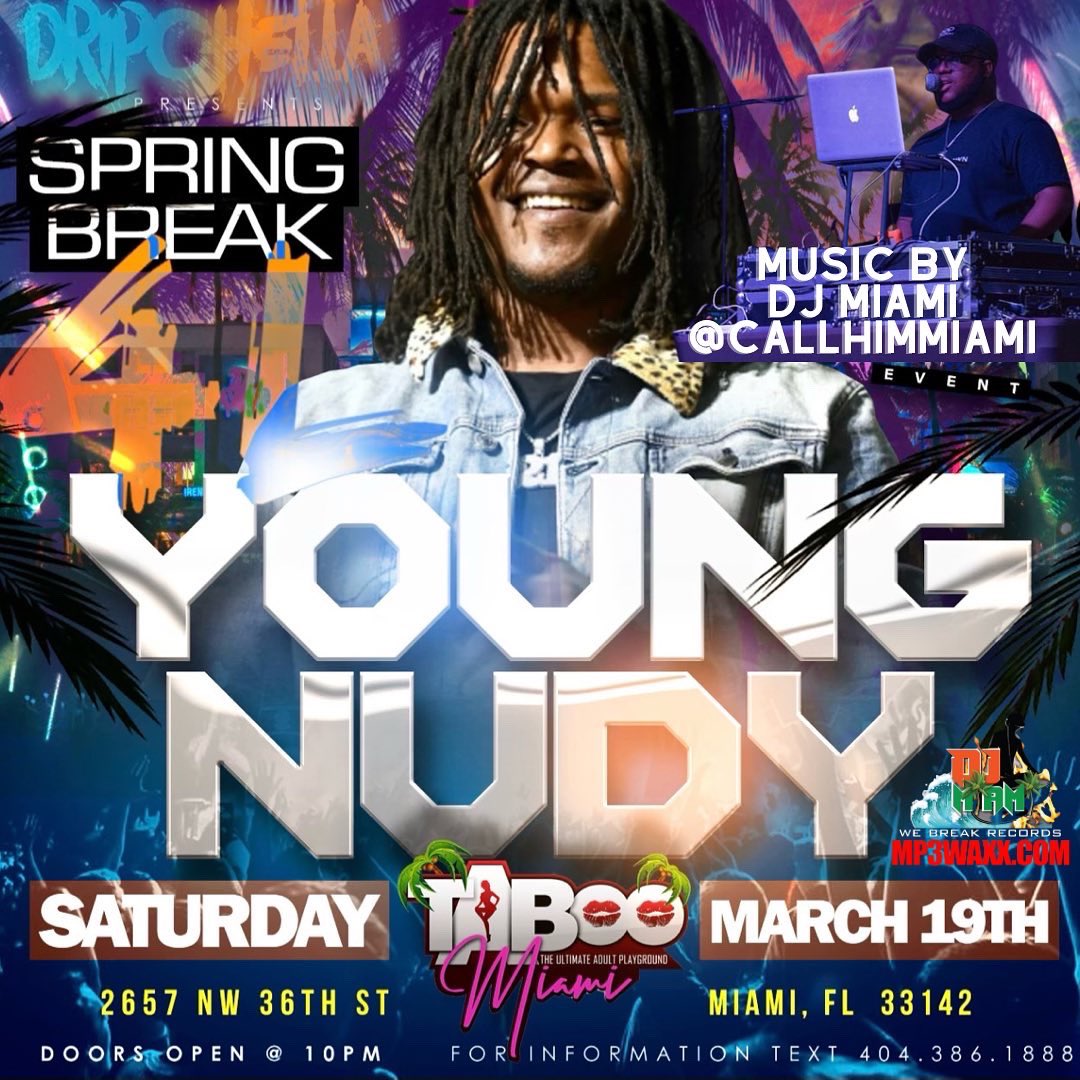 CallHimMiamii's tweet photo. 👀 time to come party with me 😮‍💨 Link my bio for tickets https://t.co/3T9jbUJqGo