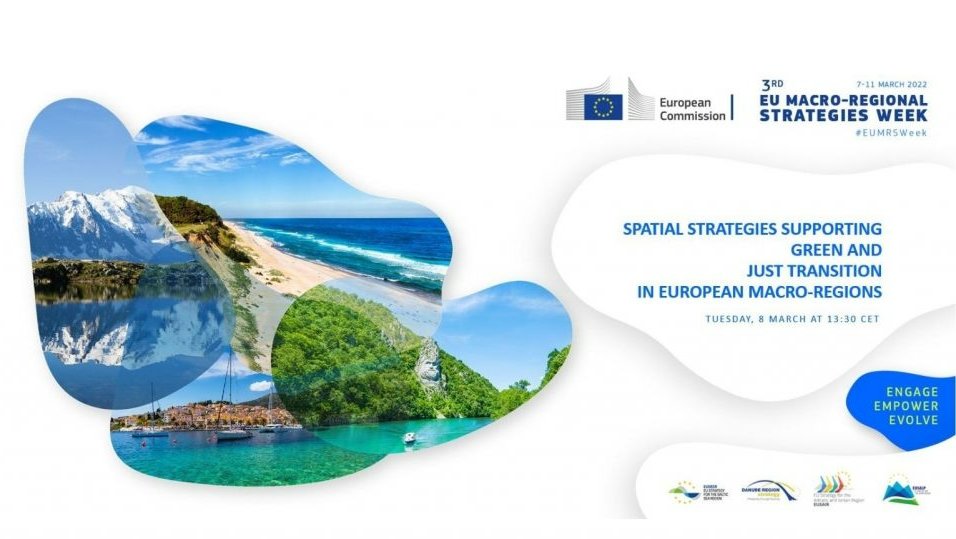 VASAB_org's tweet photo. 3rd ๐ช๐บ#MRSWeek session โSpatial strategies supporting green & just transition in European macro-regionsโ will launch Stakeholder consultations of the #VASAB Vision 2040! How can EU macro-regional strategies contribute to the #EUGreenDeal?
โ๏ธRegister here: https://t.co/MQYJiQgEHc https://t.co/0U0XBnf3gl