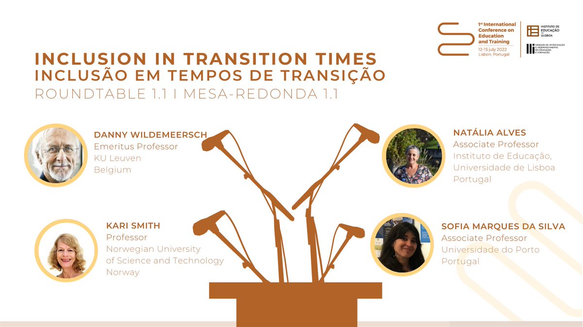 icet2022's tweet photo. PT: Já sabe qual o tema e as questões principais abordadas na Mesa Redonda 1.1? Saiba mais aqui.

EN: Do you know already the theme and main questions of the Roundtable 1.1? Learn more about it here. 
 
🔗https://t.co/PaLOUZHILw
 
#ieulisboa #institutodeeducação #ICET 2022 https://t.co/LUYzcPkylI