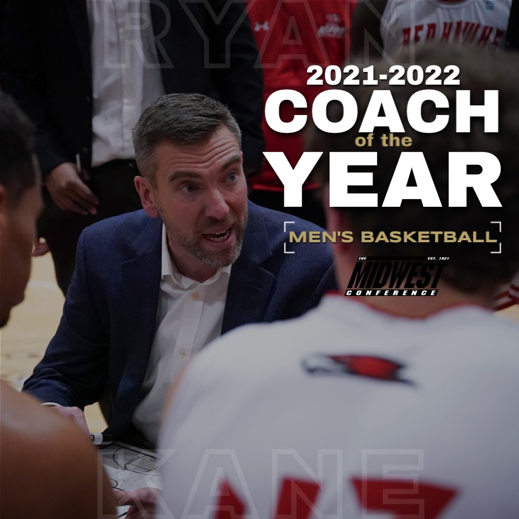 Congratulations to the 2021-22 Men's Basketball Coach of the Year, Ripon College head coach, Ryan Kane! <a href="/RiponRedHawks/">Ripon Red Hawks</a> <a href="/riponcollegembb/">Ripon College Men’s Basketball</a>