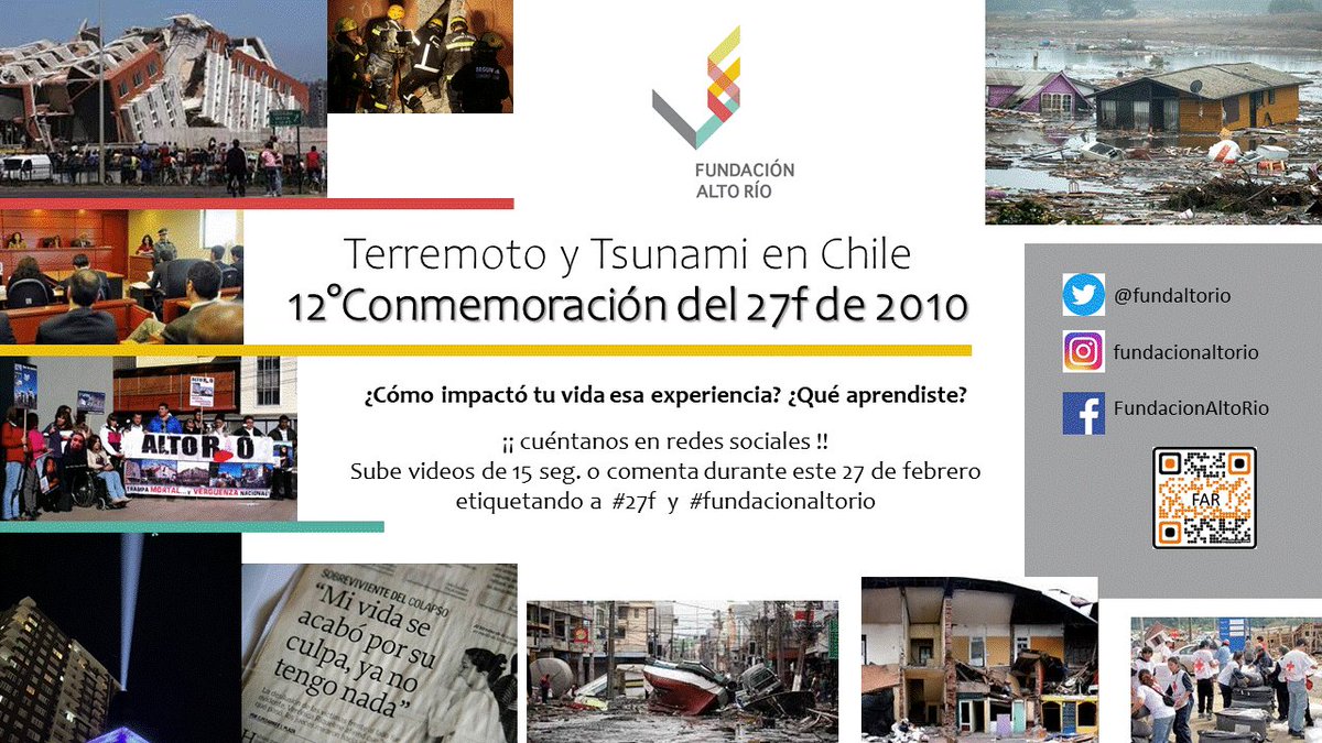 fundaltorio's tweet photo. El día 27 de febrero, sube un breve video a tu red social, contándonos como fue tu experiencia en ese hecho histórico, Etiquétanos, luego la Fundación Alto Río recopilará los testimonios para compartirlos con el mundo y mantener la memoria presente de este suceso.
#27f https://t.co/4WtaIZmpAI