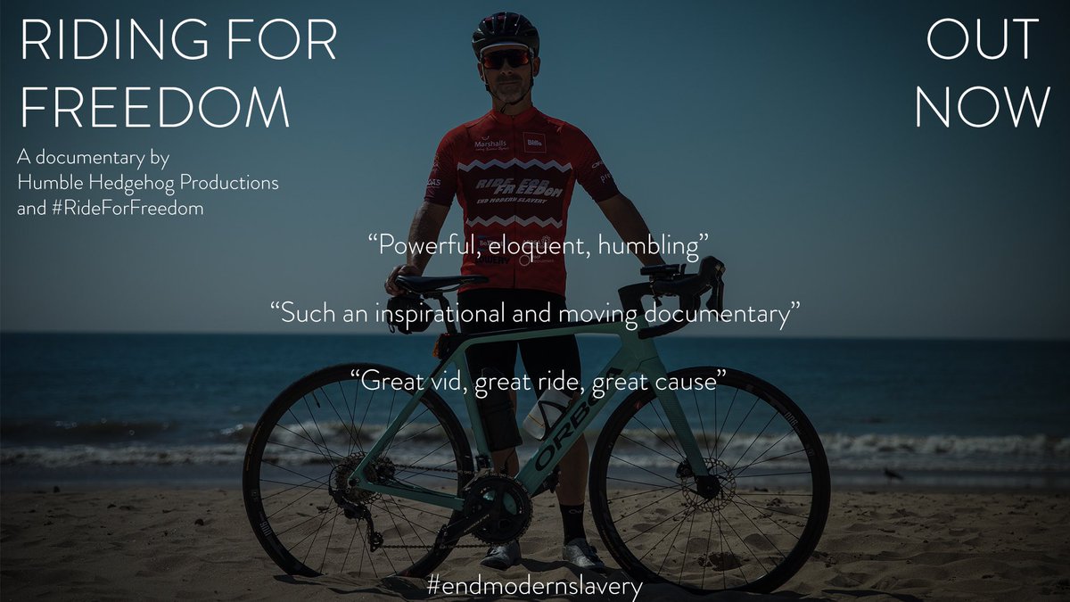 📢They say a picture speaks 1,000 words🎥So a 30-minute documentary must speak about 100,000 words, right? Enough said⬇️

👀youtu.be/AIOVCUqIR-A👀

#EndModernSlavery
#RideForFreedom