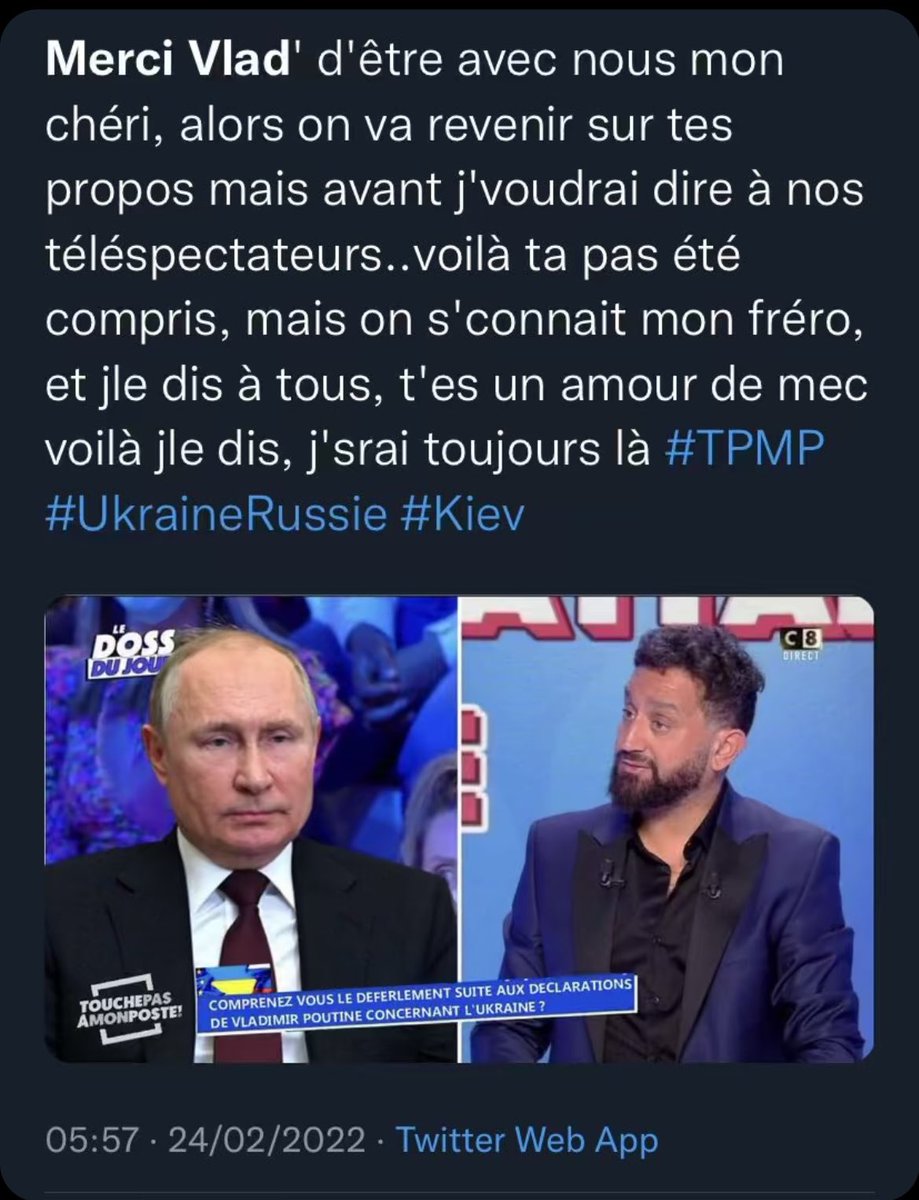 medycus's tweet photo. @Cyrilhanouna @TPMP C’est le teaser de ce soir ? https://t.co/q8iKk8FLQo
