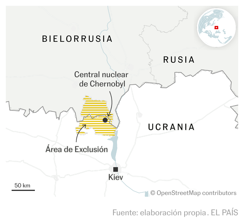el_pais's tweet photo. 🔴 DIRECTO | El presidente ucranio denuncia que el Ejército ruso intenta hacerse con el control de la central nuclear de Chernóbil: "Nuestros defensores están dando la vida para que no se repita la tragedia de 1986", dice Zelenski https://t.co/jdCaU5sfIV https://t.co/WoUVddyPGq