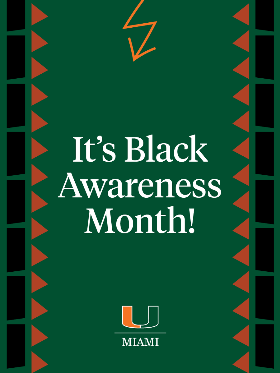 UMAdmission's tweet photo. Here at the University of Miami we've been celebrating Black Awareness Month. We've covered events and shared stories from our Black community throughout this month and we will continue to do so through the rest of the month.
#blackawareness #blackhistorymonth https://t.co/aSHJ4QflAf