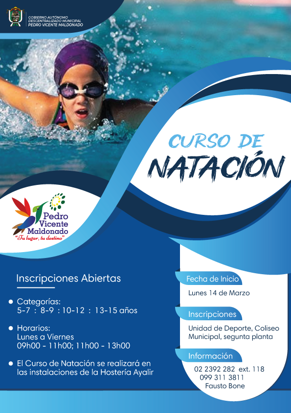 gadmpvm's tweet photo. Inscripciones Abiertas al Curso de Natación 🏊‍♂️🏊

Niños y Niñas de 5 a 15 años, y personas que no sepan nadar.

Inicio del Curso: 14 de marzo https://t.co/RO6oQsCYi1