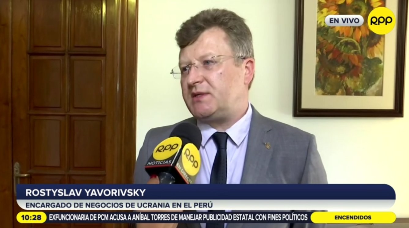 RPP Noticias on Twitter: "#EnVivo?Rostyslav Yavorivsky: "Nos gustaría  tener una postura más decisiva y más fuerte por parte del Perú para  condenar la guerra iniciada por Rusia contra nuestro Estado, pero cada