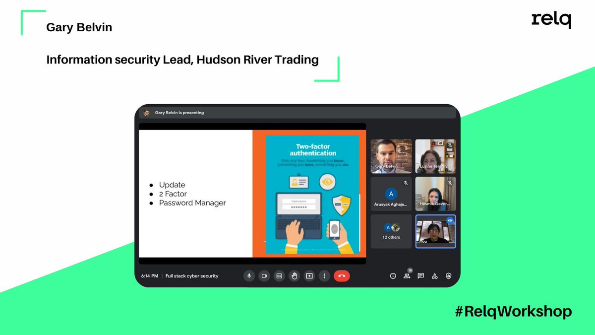 ➡️Have you wondered how your passwords or personal information is stolen?
➡️ Do you know how to stay safe online?

ℹ️Answers to such cyber security questions were provided by Gary Belvin Information Security Lead at Hudson River Trading (previously on Google security team)