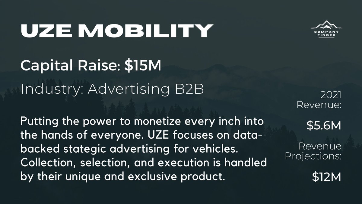 Company_Finder's tweet photo. Company Spotlight: UZE Mobility

Want to learn more? 
Follow this link: https://t.co/mGXdKONX9m
#advertising #investing #companyfinder https://t.co/eLjzDh7aIy