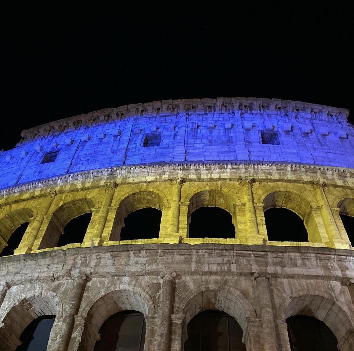 This night in Roma 💙🇺🇦#Rome #roma #Italia #ukraine