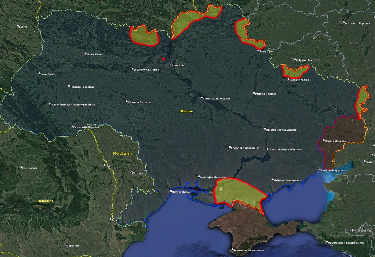  Existen distintas versiones sobre la profundidad de los avances en  #Ucrania y, por lo que resulta imposible presentar un mapa completamente fiable sobre el control territorial. Estos son algunos mapas que están circulando con visiones más o menos conservadoras
