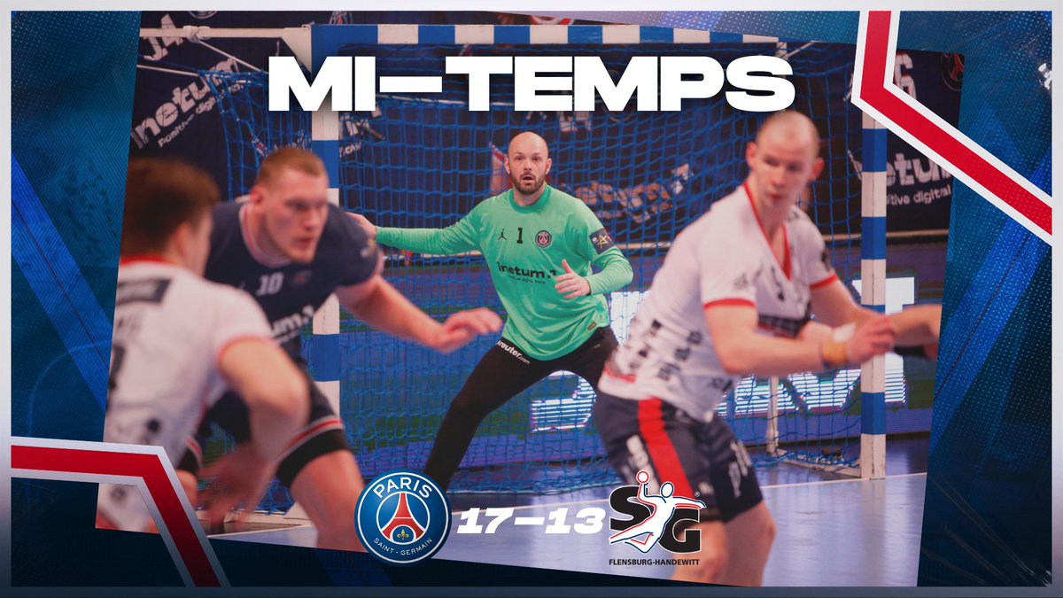 psghand's tweet photo. Avec une excellente défense et un très bon @Gerard_Vincent, les 🔴🔵 regagnent les vestiaires avec 4 buts d'avance.
Encore 30min pour reprendre la 2ème place du groupe.
#PSGFLEN https://t.co/GuuVPhS7M2