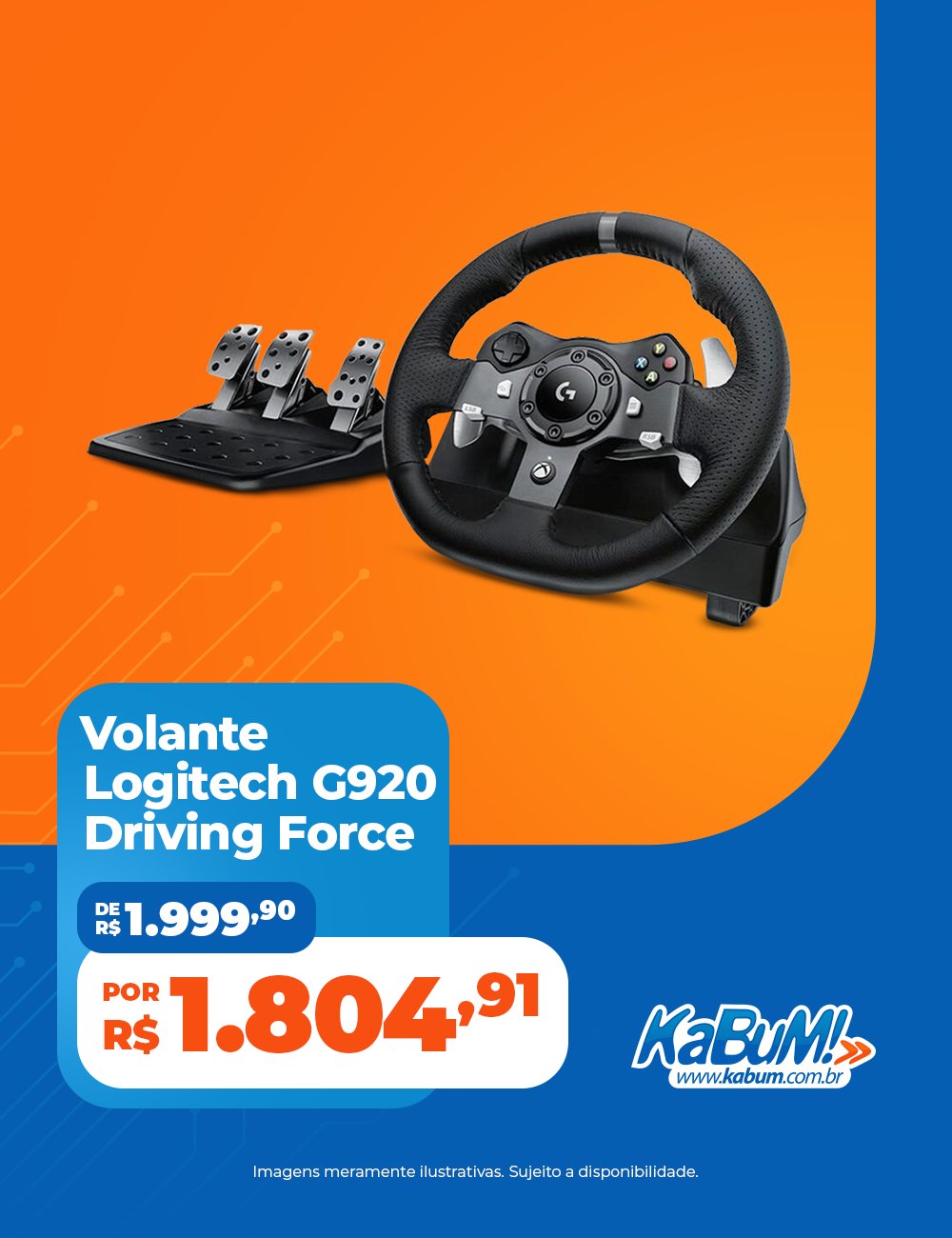 Volante Logitech G920 Completo