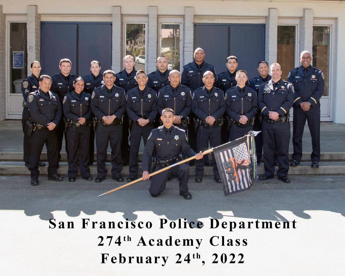 JoinSFPD's tweet photo. It's a great honor to announce that 13 individuals from the SFPD’s 274th Recruit Class will be sworn in today by Chief William Scott. CONGRATULATIONS!! We are so proud of you! 🎉👮‍♀️👮👮‍♂️🚓
#SFPD #safetywithrespect #sfpdacademy #policeofficer #graduation #sfpdrecruitment #joinsfpd https://t.co/LPfvmmD1Re