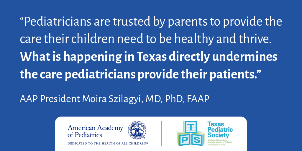 American Academy of Pediatrics (@ameracadpeds) on Twitter photo We join <a href="/TXPeds/">Texas Pediatric Society</a> to strongly oppose the actions taken this week in Texas that directly threaten the health and well-being of transgender youth. Our statement: ow.ly/V9nK50I3K9X We join <a href="/TXPeds/">Texas Pediatric Society</a> to strongly oppose the actions taken this week in Texas that directly threaten the health and well-being of transgender youth. Our statement: ow.ly/V9nK50I3K9X