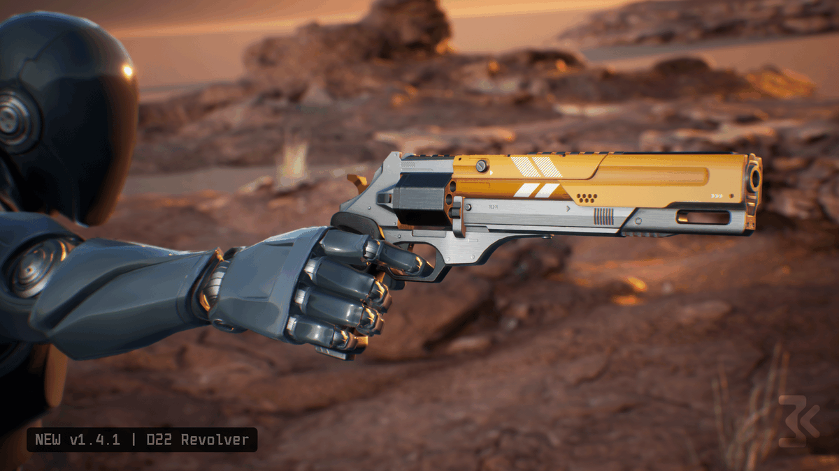 CandescentGames's tweet photo. Update v1.4.1 adds the D22 Revolver [ Hand Cannon ] to Weapon Kit for #UnrealEngine💥
https://t.co/rGOiukOrFU #gamedev #UE4 #UE5 https://t.co/8ZtZGcKJPg