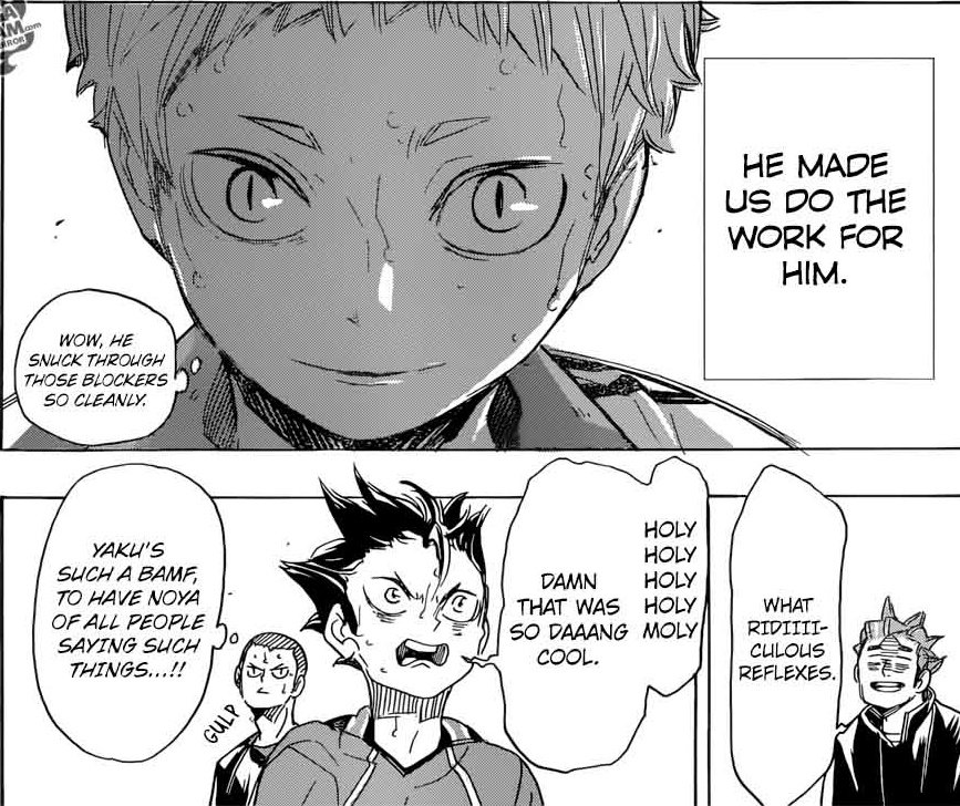 yall know why im on hiatus till hq s5? bc once s5 drops, it'll be nekoma vs karasuno and u know what happens there? THIS

and if this gets animated w all their voices and praises to each other, no one will ever be able to stop me from talking about it 