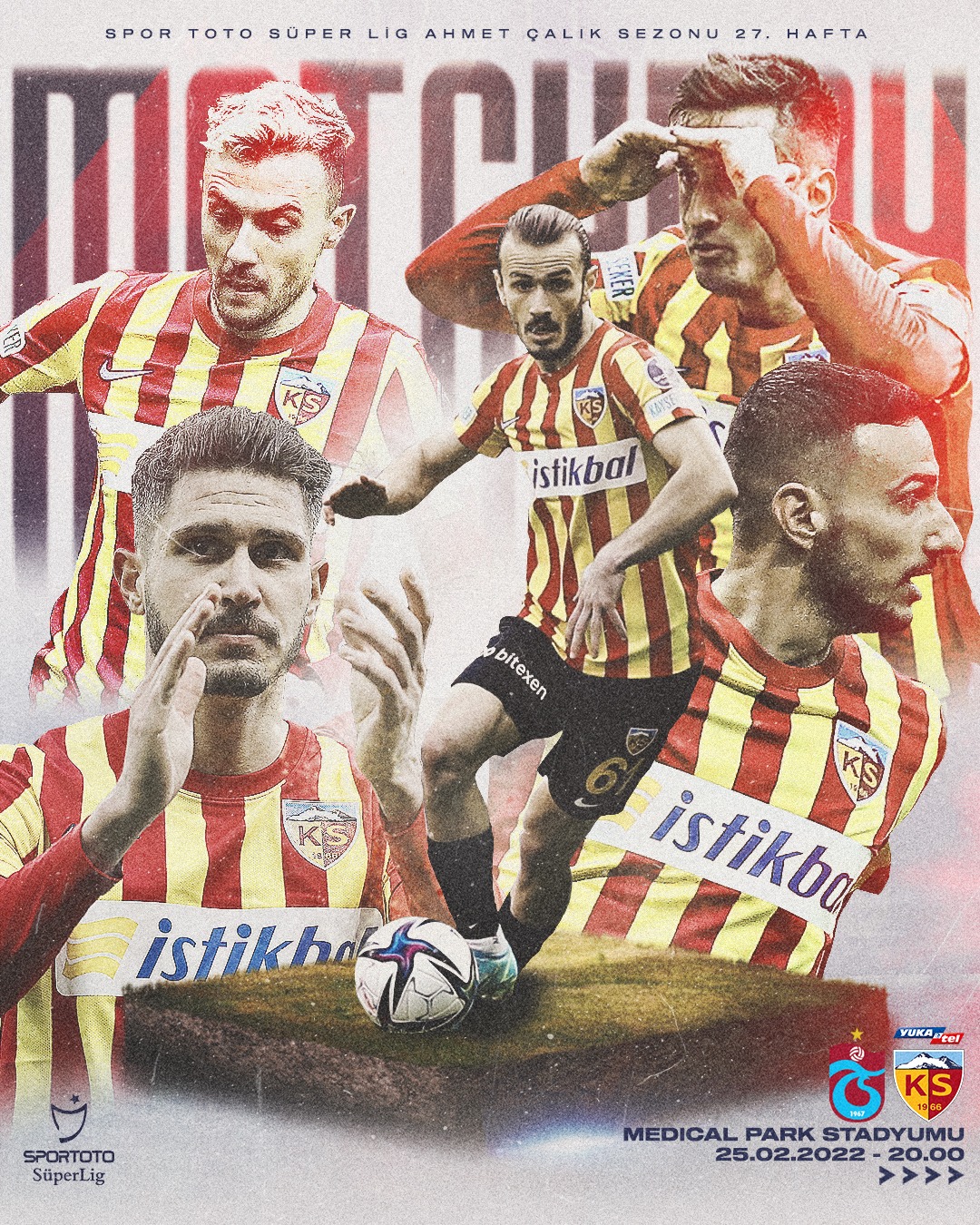 Kayserispor'un Trabzonspor Maçı İçin Hazırladığı Görsel