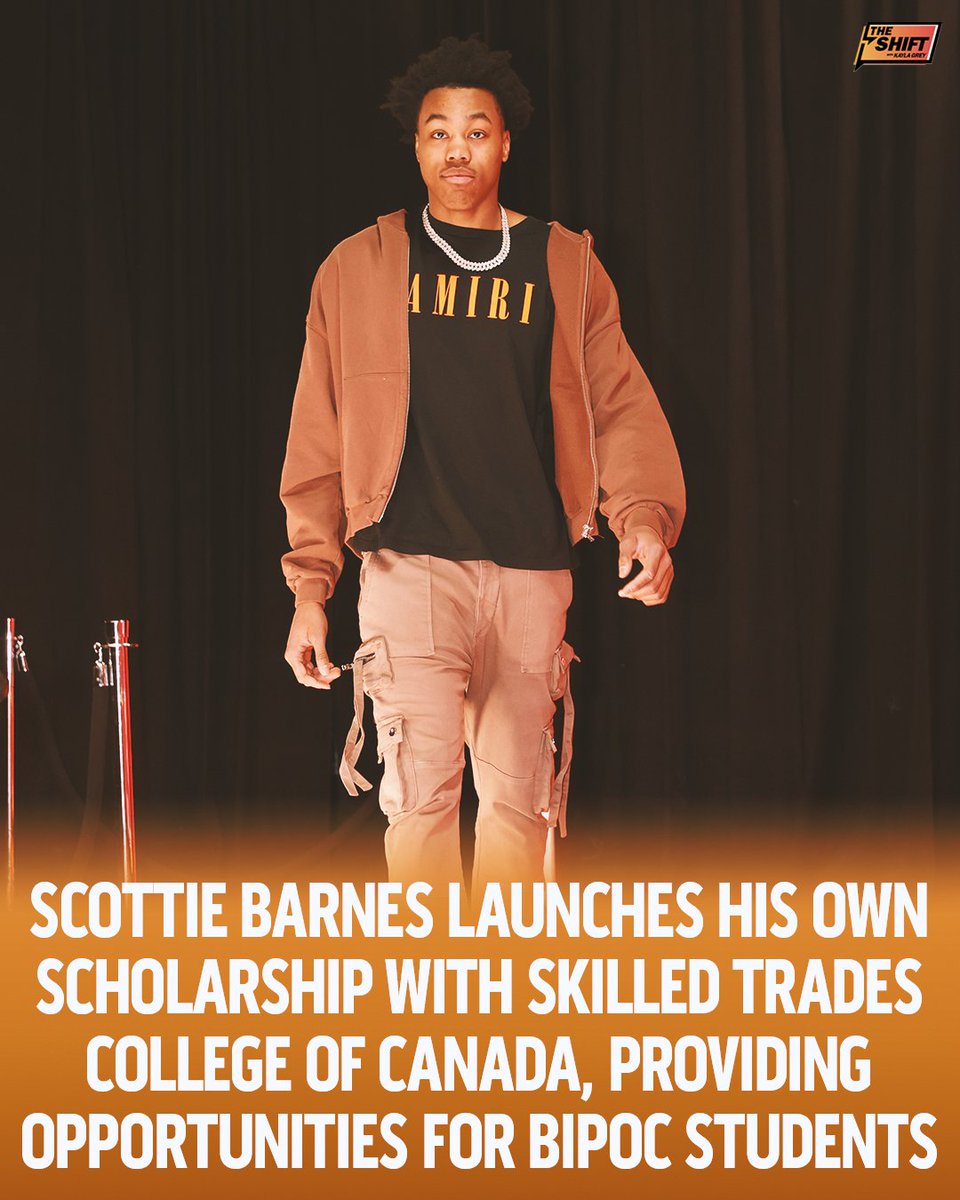 Scottie Barnes giving back to BIPOC students in his community. 👏