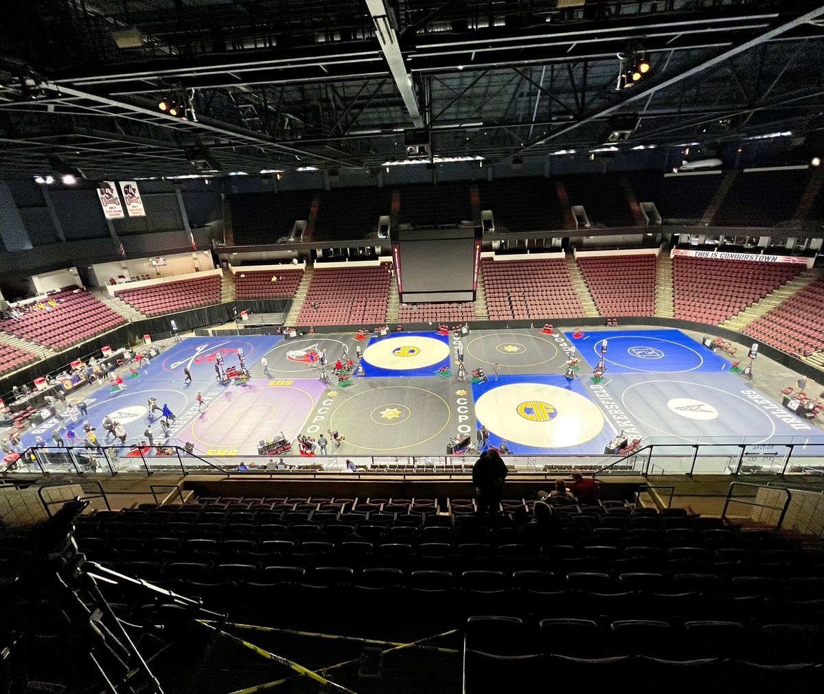 CIF State Wrestling Championships about ready to start.  #bestwrestlersinthenation  <a href="/SBLiveCA/">California High School On SI</a> <a href="/Shurtleff8Todd/">Todd Shurtleff</a>  <a href="/CIFState/">CIF State</a> <a href="/CifCentral/">CIF Central Section</a>