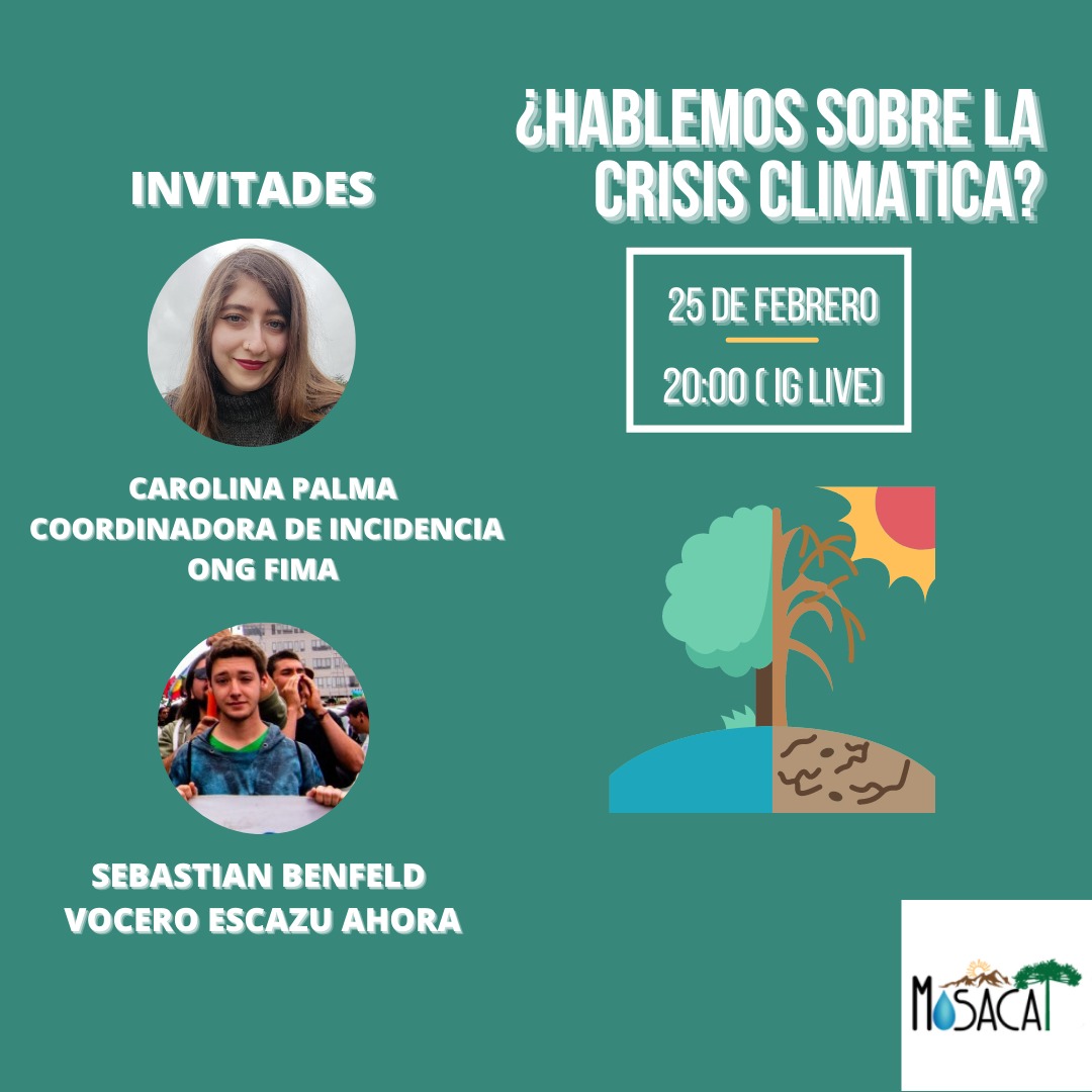 mañana viernes, seguiremos la Ruta de nuestra propuesta Iniciativa Popular de Norma de Servicio Nacional para cambio climático síguenos en Instagram mosacatchile