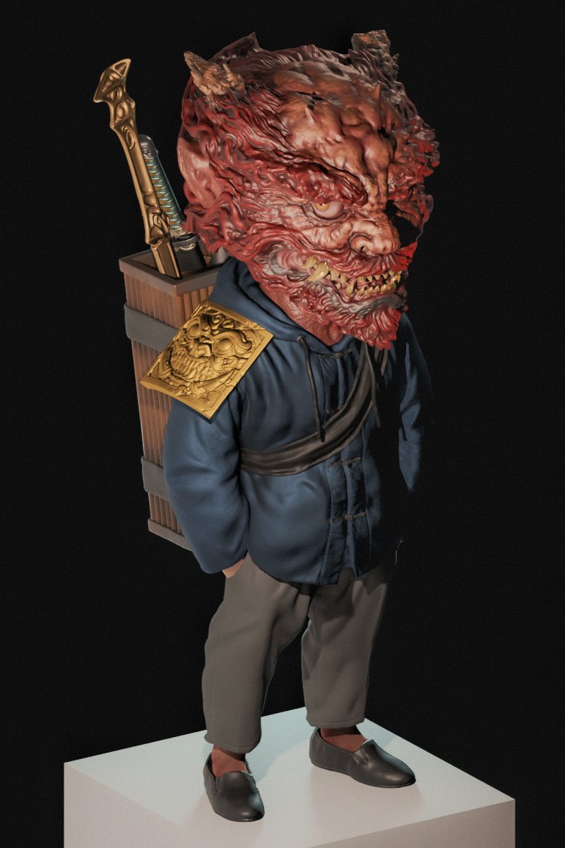 plasticcell's tweet photo. This one will get the same treatment. I will be hand-painting the physical sculpture as well. 🐲💎 https://t.co/rMrJF0TosI