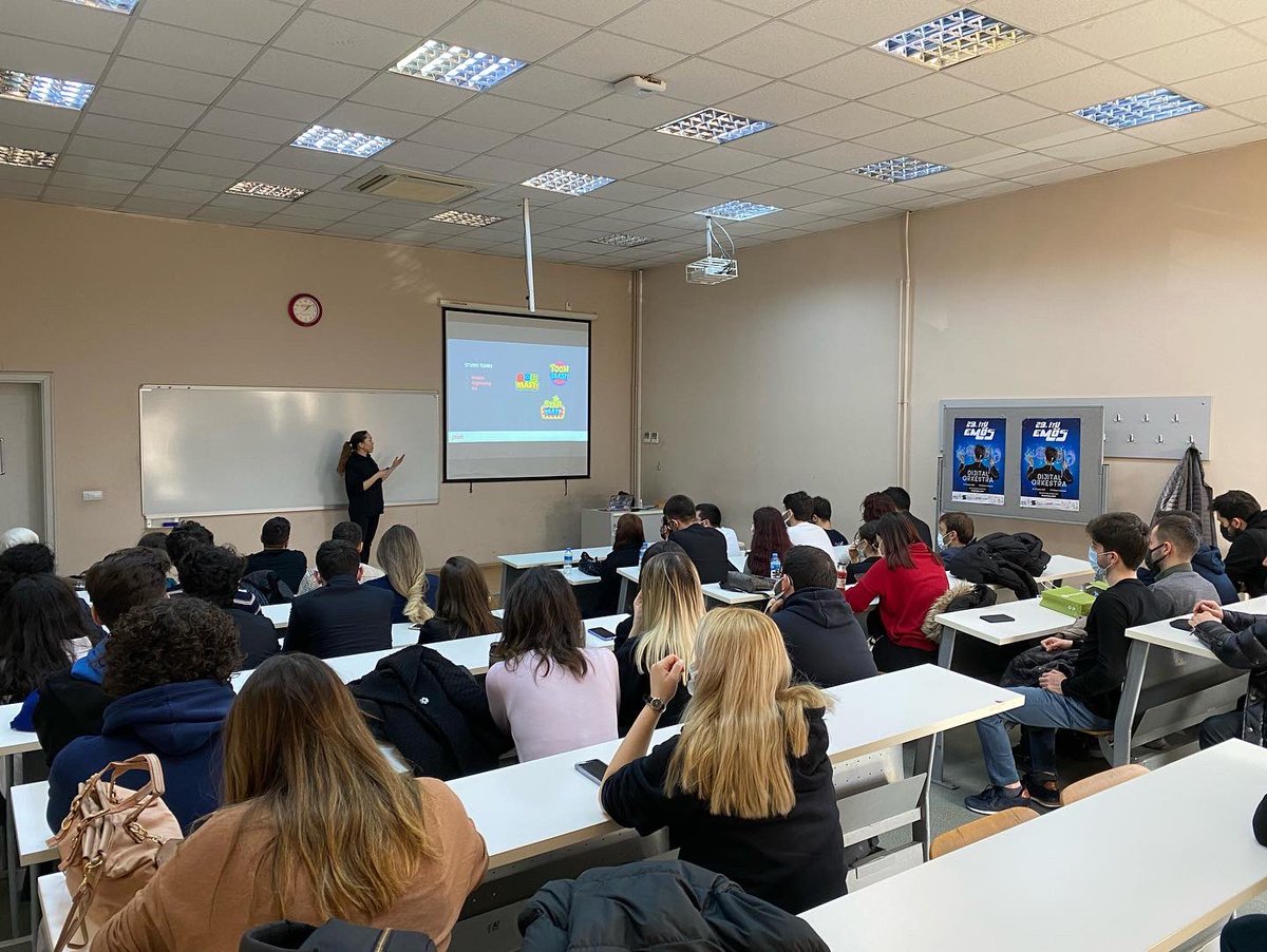 PeakCom's tweet photo. It was a pleasure to meet with you all during EMÖS at Istanbul Technical University.
We spoke about the mobile gaming world and shared our experiences. Thank you for being there with us! We hope to see you again soon. https://t.co/gtvKLcvof1