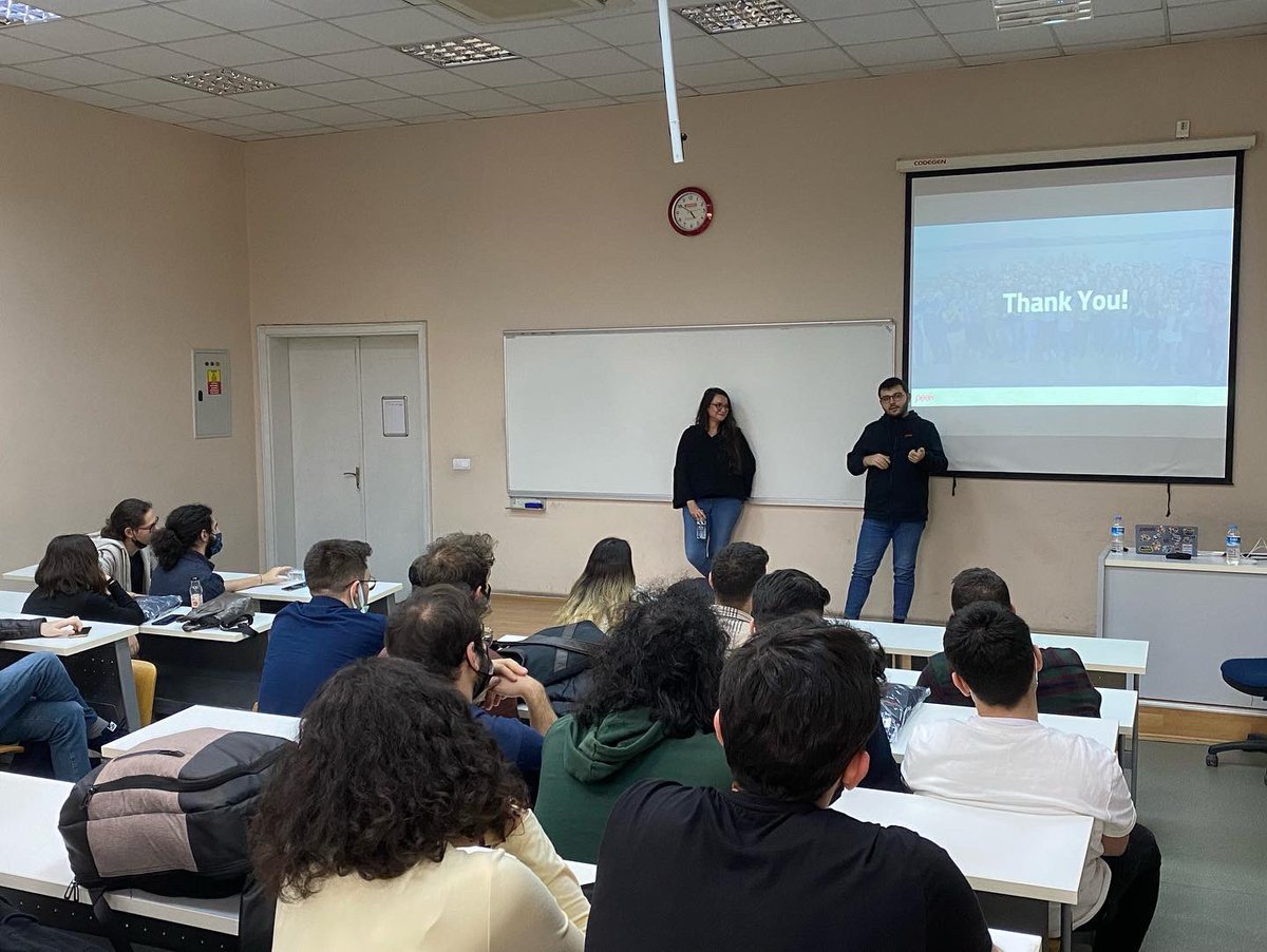 PeakCom's tweet photo. It was a pleasure to meet with you all during EMÖS at Istanbul Technical University.
We spoke about the mobile gaming world and shared our experiences. Thank you for being there with us! We hope to see you again soon. https://t.co/gtvKLcvof1