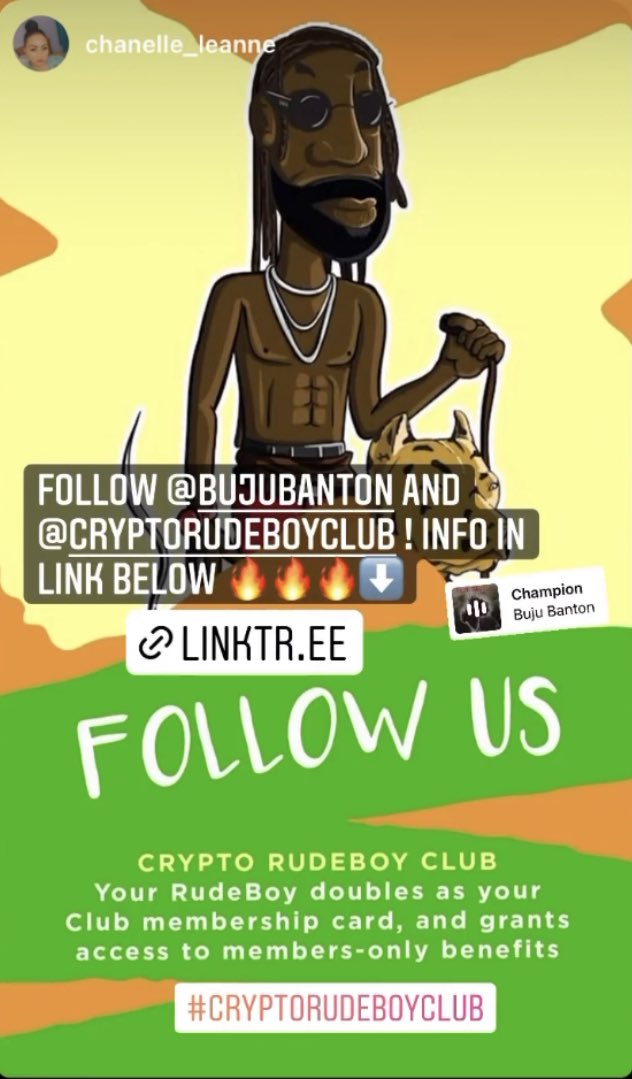 <a href="/Crypto_RudeBoy/">Crypto RudeBoy Club</a> #NFT #Music #Community is growing and we are giving away prizes and surprises via membership utilities. 

Check out the RudeBoy Club #Discord: discord.gg/Z6ckrvFh

Come discord with the living legend <a href="/bujubanton/">GargamelMusic.eth</a> 🎶🇯🇲🆙