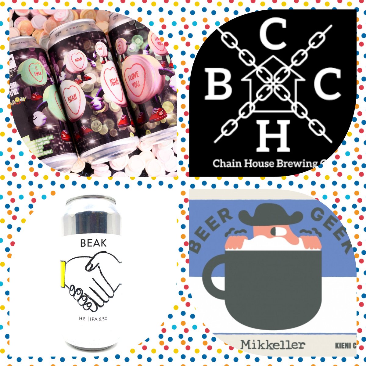 Wigan Central (@wigancentral) on Twitter photo This week's FRIDAY FOURS line up of Evil Keg Filth pouring from Noon tomorrow:
@NMBCo - Patrons Project 28.04 Turbo Rave Love 2.4% Love Heart Sour
<a href="/ChainHouseBrew/">Chain House Brewing Co.</a> - Straw Man 4% Pale
Beak Brewery - Hi! 6.5% IPA
<a href="/MikkellerBeer/">MikkellerBeer</a> - Kieni 7.5% Flat White Stout
#fridayfours #fourbat This week's FRIDAY FOURS line up of Evil Keg Filth pouring from Noon tomorrow:
@NMBCo - Patrons Project 28.04 Turbo Rave Love 2.4% Love Heart Sour
<a href="/ChainHouseBrew/">Chain House Brewing Co.</a> - Straw Man 4% Pale
Beak Brewery - Hi! 6.5% IPA
<a href="/MikkellerBeer/">MikkellerBeer</a> - Kieni 7.5% Flat White Stout
#fridayfours #fourbat