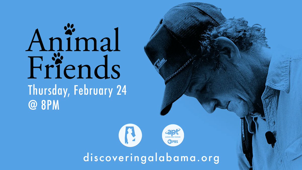 DiscoveringAL's tweet photo. TONIGHT:  👉 Catch an ALL-NEW episode of @DiscoveringAL that explores the intelligence and emotions of our animal friends and the sad reality of that many animals are poorly treated.

WATCH HERE: ➡️ @APTV at 8:00 PM

#UAMuseums #RollTide #DiscoveringAlabama #Animals https://t.co/ealnMuMbYc