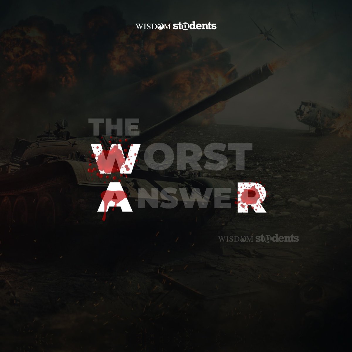 Wisdom_Students's tweet photo. War is not the Answer... ⚠️

#RussiaUkraine #nowar #peace #ww3 #ww111 #worldwar3 #RussiaUkraineConflict
#Ukrainian #Putin
📌Wisdom Students https://t.co/Gu3FqQR968