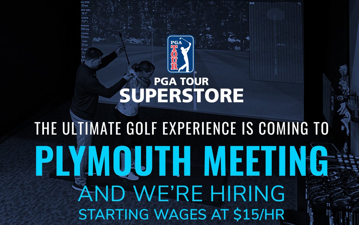 PGATSSCareers's tweet photo. #Philly, @PGATSS is bringing the ultimate #golf experience to Plymouth Meeting along with #retailjobs. Join our fun team! #GolfInstructor #NowHiring #PGATSS https://t.co/tGgNEN3Cqi