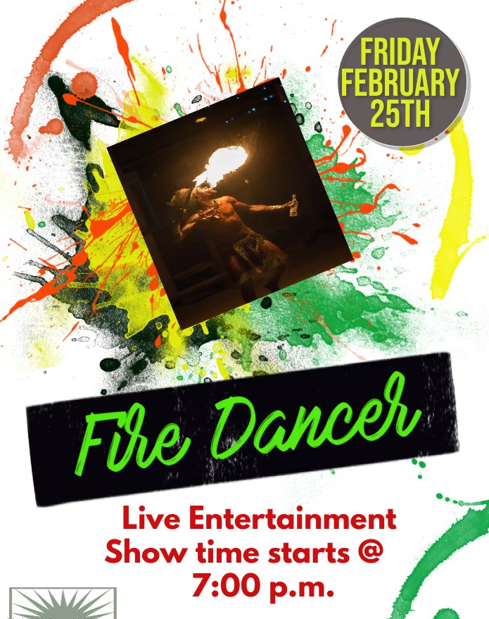 AwhileIdle's tweet image. Feeling hot, hot, hot. Come see the amazing fire dancer while he performs this Friday @ the Chill Awhile restaurant.🔥🕺
