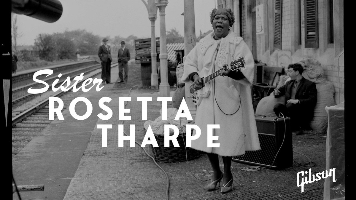 As it turns out, the founding father of rock ‘n’ roll wasn’t a father at all. Watch our tribute to Sister Rosetta Tharpe and join <a href="/CelisseMusic/">Celisse</a> and <a href="/amythystkiah/">Amythyst Kiah</a> on a journey of Sister Rosetta’s monumental impact on music. youtube.com/watch?v=ii06AB…

 #gibson #sisterrosettatharpe